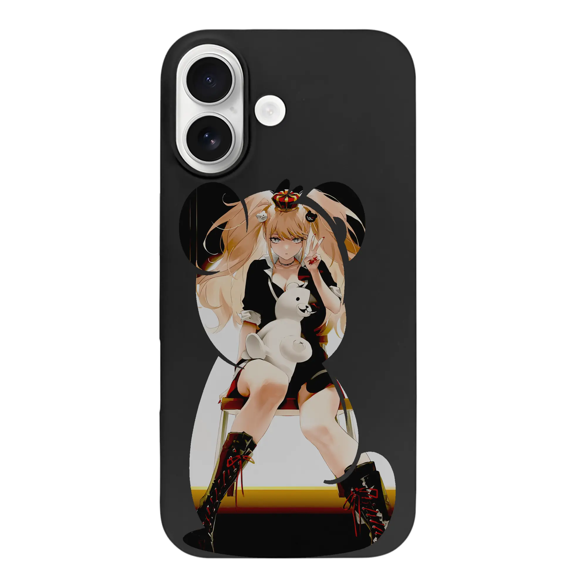 ダンガンロンパ グッズ,江ノ島盾子 - iPhone 17 シリーズ シリコンケース 薄型 耐衝撃 指紋防止 ソフトタッチカバー 精密フィット 傷防止 保護ケース iPhone 17/17 Air/17 Pro/17 Pro Max 対応